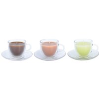Esschert Design Teetasse Glas mit Duftkerze, in Größe L von Esschert Design