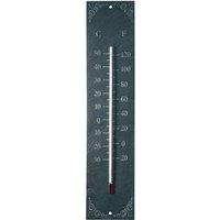Esschert Design Thermometer, Temperaturmesser aus Schiefer, Anzeige in Fahrenheit und Celsius, ca. 10 cm x 45 cm von Esschert Design