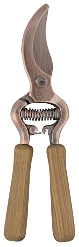 Esschert Design Verkupferte Gartenschere mit Holzgriffen, 6,2 x 2,1 x 21 cm, mit Schließmechanismus, ergonomischer Griff Esschert Design Verkupferte Gartenschere mit Holzgriffen, 6,2 x 2,1 x 21 cm, mit Schließmechanismus, ergonomischer Griff von Esschert Design