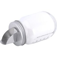 Esschert Design Vorratsglas mit Ausschankdeckel, mit Skala, echtes Glas mit Aluminiumdeckel, Portionierglas Esschert Design Vorratsglas mit Ausschankdeckel, mit Skala, echtes Glas mit Aluminiumdeckel, Portionierglas von Esschert Design