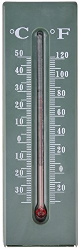 Esschert Design Thermometer Schlüsselversteck aus PP, Glas und Kerosin, 5,2 x 2,8 x 16,2 cm von Esschert Design
