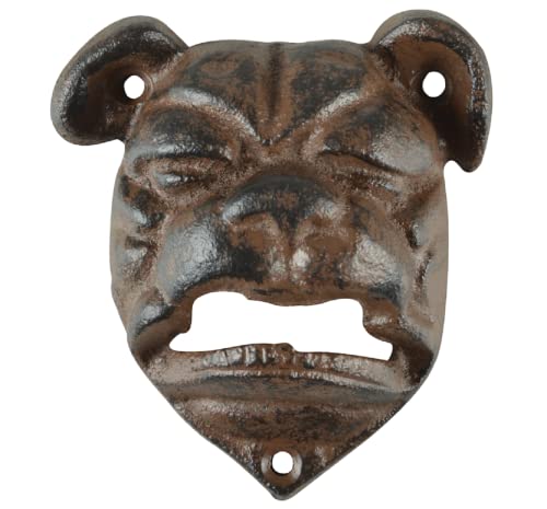 Esschert Design tt204 Serie Bulldog Flaschenöffner, antik braun von Esschert Design