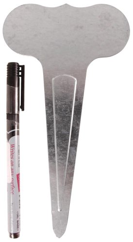 Esschert Pflanzenstecker, Kräuterstecker 6er-Set mit wasserfestem Stift, ca. 11 cm x 19 cm von Esschert Design