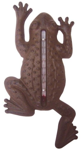 Esschert TH62 Design, Thermometer Frosch, Gusseisen, 24 x 12 x 2 cm von Esschert Design