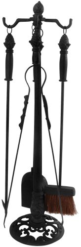 Gusseisernes Kaminbesteck - Schwarz von Esschert Design