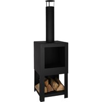 Terrassenofen mit Holzlager | Esschert Design von Esschert Design