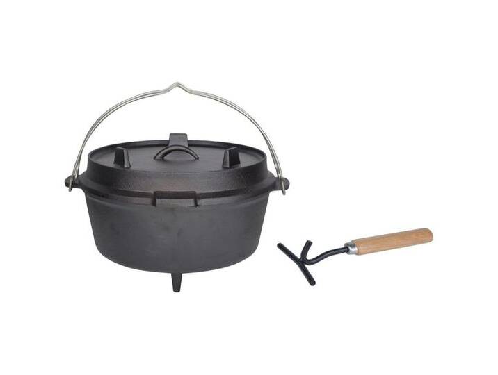 esschert design Geschirr-Set Schmortopf 6,5 L Schwarz FF235, Eisen, schwarz esschert design Geschirr-Set Schmortopf 6,5 L Schwarz FF235, Eisen, schwarz von Esschert-Design