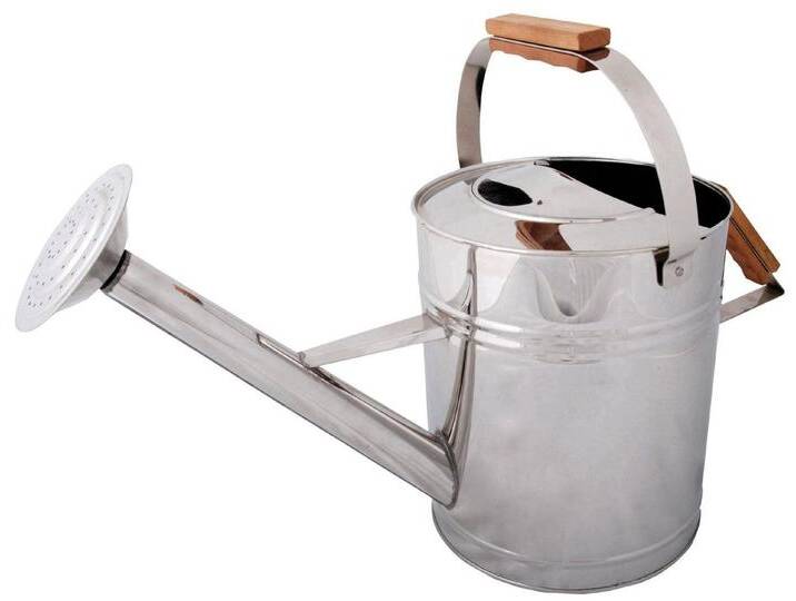 esschert design Gießkanne, Wasserkanne aus Edelstahl, silberfarben esschert design Gießkanne, Wasserkanne aus Edelstahl, silberfarben von Esschert-Design