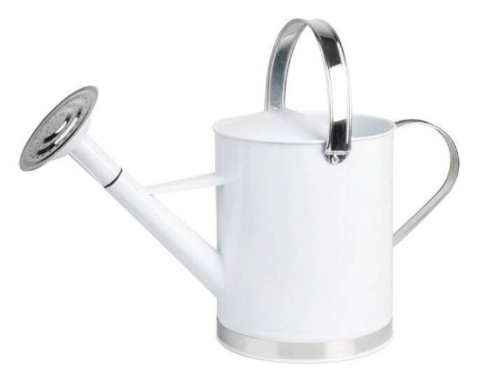 esschert design Gießkanne (Set, 3-tlg), Wasserkanne mit 2 Griffen, in weiß 4.7 Liter, 44 x 19 x 26 cm, weiß, 3 tlg. von Esschert-Design