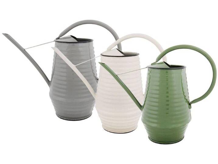 esschert design Gießkanne (Set, 5-tlg), Wasserkanne, Farbauswahl leider nicht möglich, bunt grau grün, 5 tlg., grau, weiß, grün von Esschert-Design