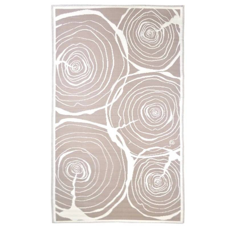 Esschert Design Outdoorteppich 240x150 Cm Jahresringe 658368 von Esschert