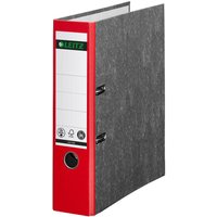 LEITZ 1080 Ordner Karton 8,0 cm DIN A4 - rot marmoriert von Esselte-Leitz