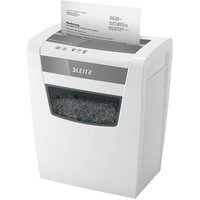 LEITZ IQ Home Office Aktenvernichter mit Partikelschnitt P-4, 4 x 28 mm, bis 10 Blatt, weiß von Esselte-Leitz