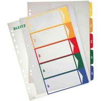 LEITZ Ordnerregister 1291 Überbreite 1-5 farbig 5-teilig - 1 Satz von Esselte-Leitz