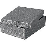 Esselte Home Aufbewahrungs- und Geschenkbox 628285 Mittel Flach 100% Recycelter Karton Grau 265 x 360 x 100 mm 3 Stück von Esselte