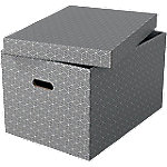 Esselte Home Aufbewahrungsbox 628287 Groß 100% Recycelter Karton Grau 355 x 510 x 305 mm 3 Stück von Esselte
