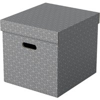 Esselte Aufbewahrungsboxen LEITZ Box Home Cube grau 3St. 33,0 l - 32,0 x 36,5 x 31,5 cm grau von Esselte