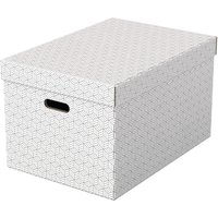 Esselte Aufbewahrungsboxen LEITZ Box Home L weiß 3St. 50,0 l - 35,5 x 51,0 x 30,5 cm weiß von Esselte