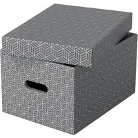 Esselte Aufbewahrungsboxen LEITZ Box Home M grau 3St. 17,5 l - 26,5 x 36,5 x 20,5 cm grau von Esselte
