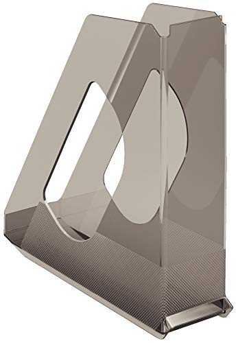 Esselte Briefkorb, A4, 1 Pack, Grau Transparent, Europost, 21434 von Esselte