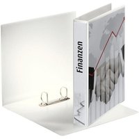 Esselte Präsentationsringbücher 2-Ringe DIN A4 5.1 cm weiß von Esselte