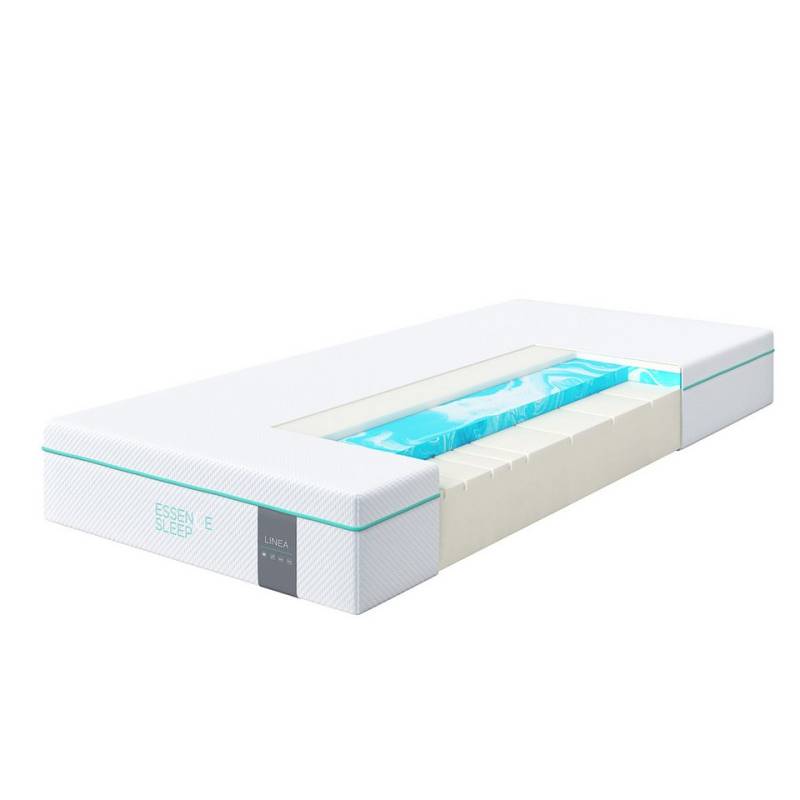 Komfortschaummatratze LINEA 7 Zonen Schaumstoff Matratze Härtegrad 3 aus 4 Schichten, Essence Sleep, 22 cm hoch, Matratze in 100 x 200, 140 x 200, 160 x 200 cm, atmungsaktiv von Essence Sleep