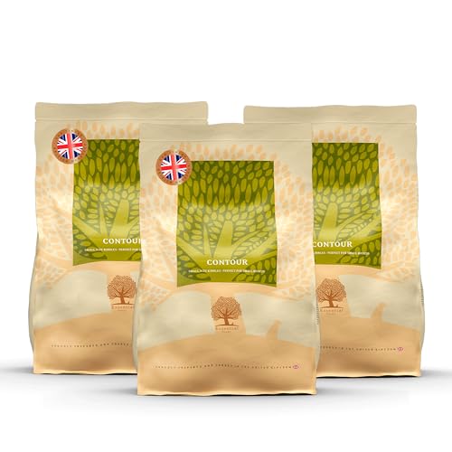 Essential Contour 3 x 2,5 kg | Huhn, Ente, Lachs & Forelle | Getreidefrei Hundefutter für kastrierte oder zu Übergewicht neigende Hunde | hoher Fleischanteil | nach dem BOF-Prinzip von Essential Foods
