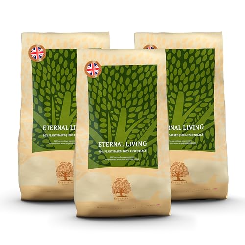 Essential Eternal Living 3 x 10 kg | Eier, brauner Reis & Ackerbohnen | Getreidefreies Premium Hundefutter für alle Rassen mit empfindlichem Magen oder Allergien | OVO-vegan | nach dem BOF-Prinzip Essential Eternal Living 3 x 10 kg | Eier, brauner Reis & Ackerbohnen | Getreidefreies Premium Hundefutter für alle Rassen mit empfindlichem Magen oder Allergien | OVO-vegan | nach dem BOF-Prinzip von Essential Foods