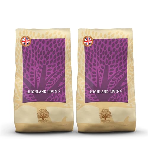 Essential Highland Living 2 x 10 kg | Pute, Rind & Lachs | Getreidefrei Hundefutter für ausgewachsene Hunde | hoher Fleischanteil | nach dem BOF-Prinzip Essential Highland Living 2 x 10 kg | Pute, Rind & Lachs | Getreidefrei Hundefutter für ausgewachsene Hunde | hoher Fleischanteil | nach dem BOF-Prinzip von Essential Foods
