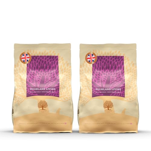 Essential Highland Living 2 x 2,5 kg | Pute, Rind & Lachs | Getreidefrei Hundefutter für kleine Hunde | hoher Fleischanteil | nach dem BOF-Prinzip Essential Highland Living 2 x 2,5 kg | Pute, Rind & Lachs | Getreidefrei Hundefutter für kleine Hunde | hoher Fleischanteil | nach dem BOF-Prinzip von Essential Foods