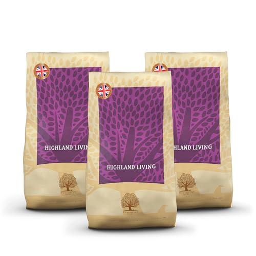 Essential Highland Living 3 x 10 kg | Pute, Rind & Lachs | Getreidefrei Hundefutter für ausgewachsene Hunde | hoher Fleischanteil | nach dem BOF-Prinzip Essential Highland Living 3 x 10 kg | Pute, Rind & Lachs | Getreidefrei Hundefutter für ausgewachsene Hunde | hoher Fleischanteil | nach dem BOF-Prinzip von Essential Foods
