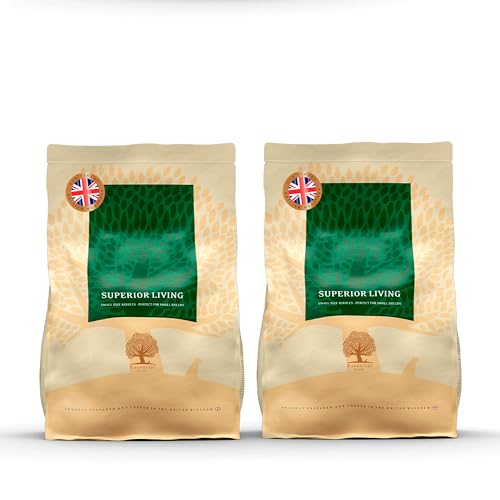 Essential Superior Living 2 x 2,5 kg | Huhn, Ente, Lachs & Forelle | Getreidefrei Hundefutter für kleine Hunde | proteinreich | nach dem BOF-Prinzip von Essential Foods