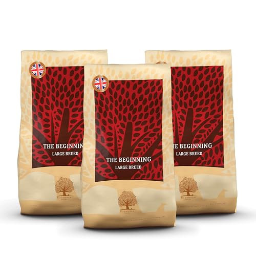 Essential The Beginning Large Breed 3 x 10 kg | Huhn, Ente, Lachs & Forelle | Getreidefrei Welpenfutter für große Hunde über 15 kg | hoher Fleischanteil | nach dem BOF-Prinzip Essential The Beginning Large Breed 3 x 10 kg | Huhn, Ente, Lachs & Forelle | Getreidefrei Welpenfutter für große Hunde über 15 kg | hoher Fleischanteil | nach dem BOF-Prinzip von Essential Foods