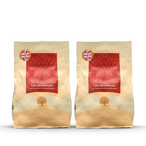Essential The Beginning Small Breed 2 x 2,5 kg | Huhn, Ente, Lachs & Forelle | Getreidefrei Welpenfutter für kleine Hunde bis 15 kg | hoher Fleischanteil | nach dem BOF-Prinzip von Essential Foods
