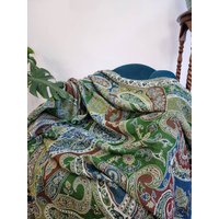 Merino Gekochte Reine Wolle Handgemachte Sofa/Bett Hygge Lounge Warm Gemütlich Paisley Persisch Elegante Jamamvar Überwurf | Lebendige Farben von EssentialDesignsLDN
