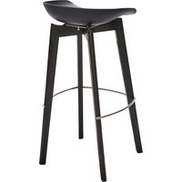 Essentials Barhocker "Keeve", niedrig, Birkenholzgestell mit Sitzfläche aus Kunststoff von Essentials