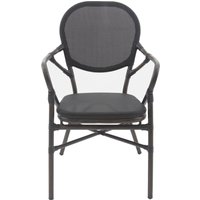 Essentials Bistrostuhl "Tango", 1 St., Textil – Wenige, schwarz Mesh von Essentials
