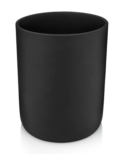 Essentra Home Abfalleimer für Büro, Mülleimer für Badezimmer oder Schlafzimmer, mattschwarz, 2,2 Liter von Essentra Home