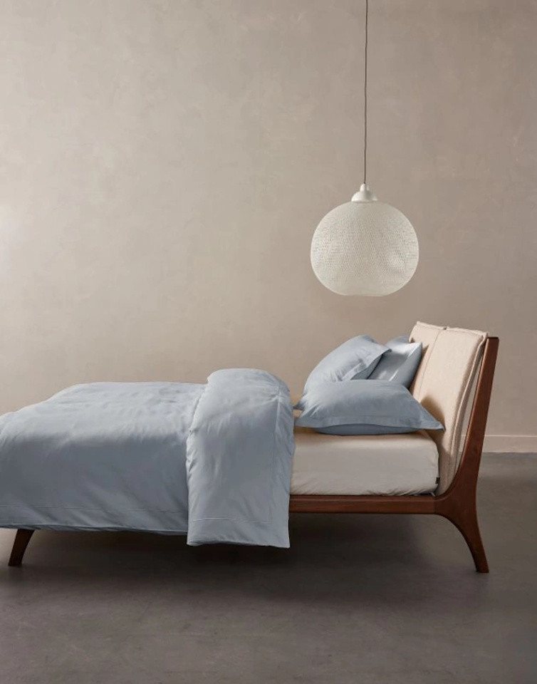 Essenza Bettwäsche Aziza Zen Blue 135 x 200 cm + 80 x 80 cm, Ägyptischer Baumwollsatin, 2 teilig Essenza Bettwäsche Aziza Zen Blue 135 x 200 cm + 80 x 80 cm, Ägyptischer Baumwollsatin, 2 teilig von Essenza