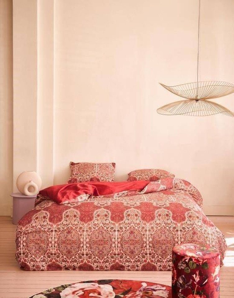 Essenza Bettwäsche Giulia Rot 135 x 200 cm + 80 x 80 cm, Baumwollsatin, 2 teilig Essenza Bettwäsche Giulia Rot 135 x 200 cm + 80 x 80 cm, Baumwollsatin, 2 teilig von Essenza