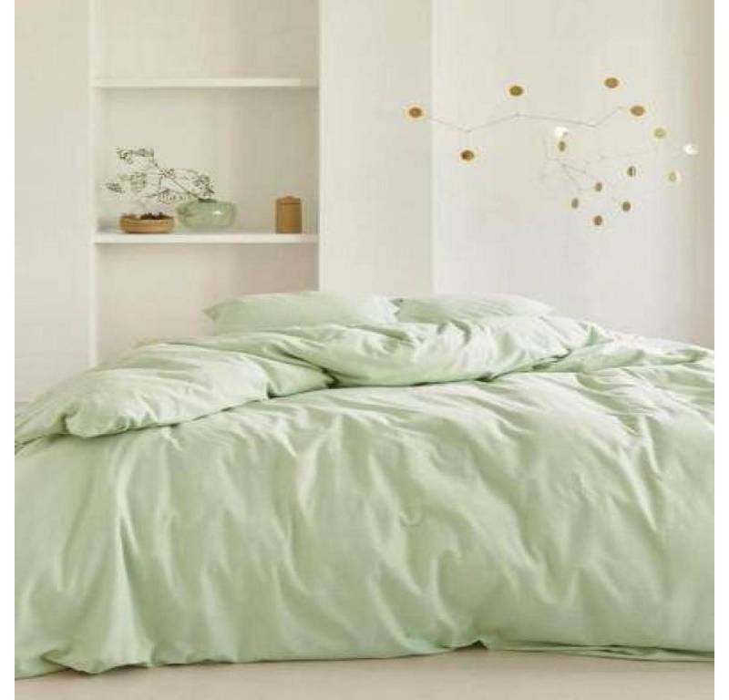 Essenza Bettwäsche Guy Pistache 135 x 200 cm + 80 x 80 cm, Renforcé, 2 teilig Essenza Bettwäsche Guy Pistache 135 x 200 cm + 80 x 80 cm, Renforcé, 2 teilig von Essenza