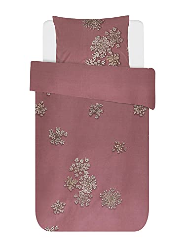 Essenza Bettwäsche Lauren Duvet I Größe 135x200 80x80 cm I Farbe Dusty Rose von ESSENZA