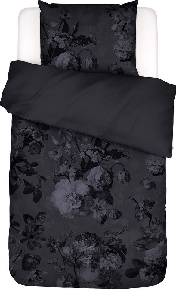 Essenza Bettwäsche Wendebettwäsche "Floor Nightblue", Mako-Satin, Satin Blumen Essenza Bettwäsche Wendebettwäsche "Floor Nightblue", Mako-Satin, Satin Blumen von Essenza