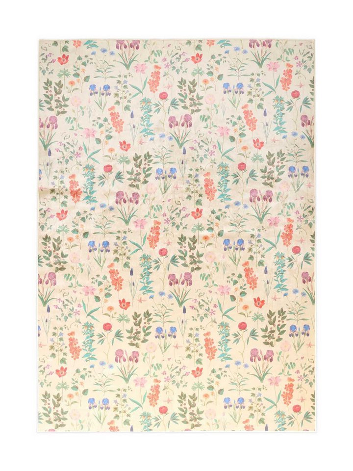 Essenza Teppich Marigold, rechteckig, Höhe: 6 mm, sehr weicher Flor, mit Blumenprint von Essenza