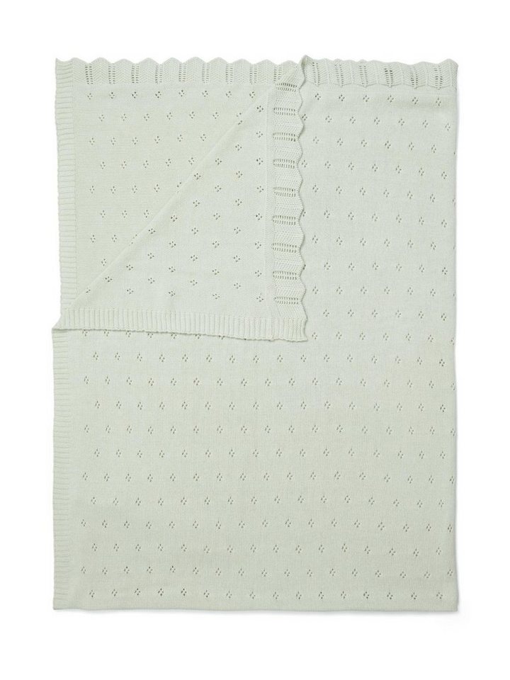Plaid Knitted Ajour, Essenza, aus Bio-Baumwolle von Essenza