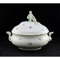 Große Perfekt Meissen Streublumen Suppenterrine 15 X26X30 cm von EssexRiverAntiques