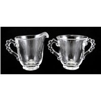 Vintage Imperial Glass Candlewick Kristall Teesahne & Zuckerdose Set von EssexRiverAntiques