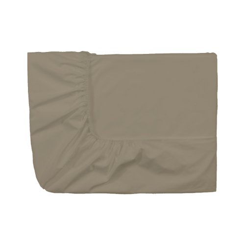 Essix Royal Line Spannbettlaken, Perkal-Baumwolle, Taupe, 80 x 200 cm von ESSIX