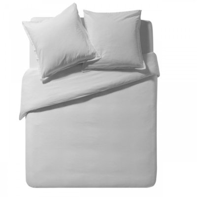 Spannbettlaken, einfarbig, aus gewaschener Baumwolle, 140 cm x 200 cm, Soft Line von Essix