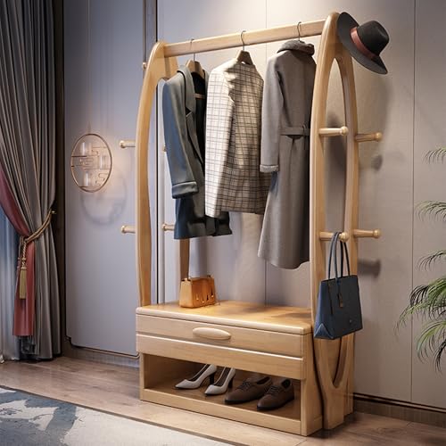 Esspoxi Schuhregalschrank, Eingangsbank Mit Schublade, Ottomane Für Schrank Mit Aufbewahrungstür, Regal-Organizer Für Eingangsbereich, Mit Seitlichen Haken, Erhältlich(Wood) von Esspoxi